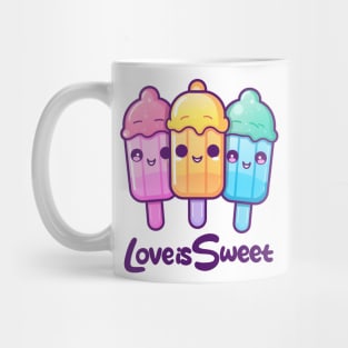 Kawaii Popsicles Love is Sweet Mug